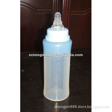 Silicone baby feeding bottle